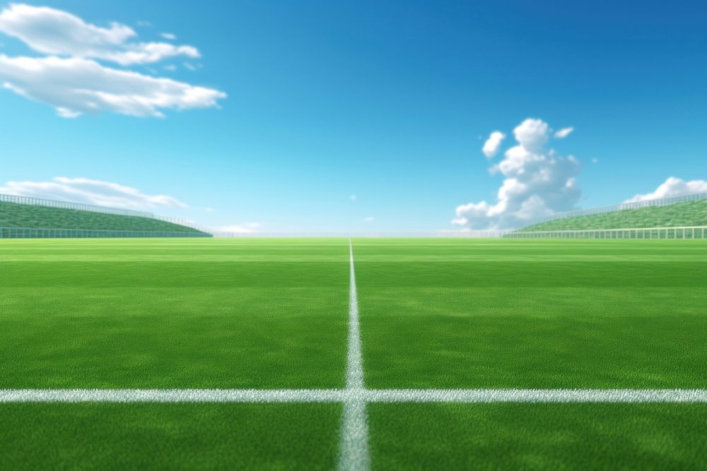 Field backgrounds landscape football. AI generated Image by rawpixel.