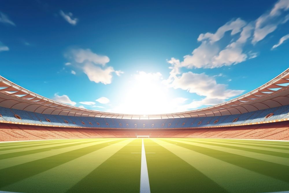 Football outdoors stadium sports. AI generated Image by rawpixel.