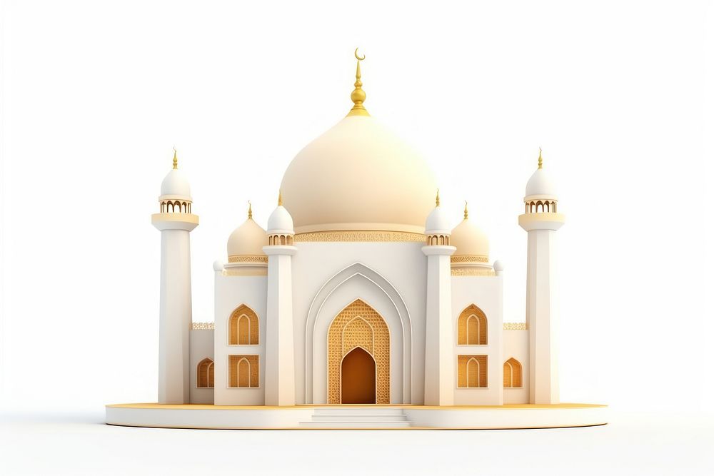 Masjid architecture building dome. AI generated Image by rawpixel.