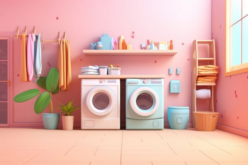 Laundry appliance dryer room. AI generated Image by rawpixel.