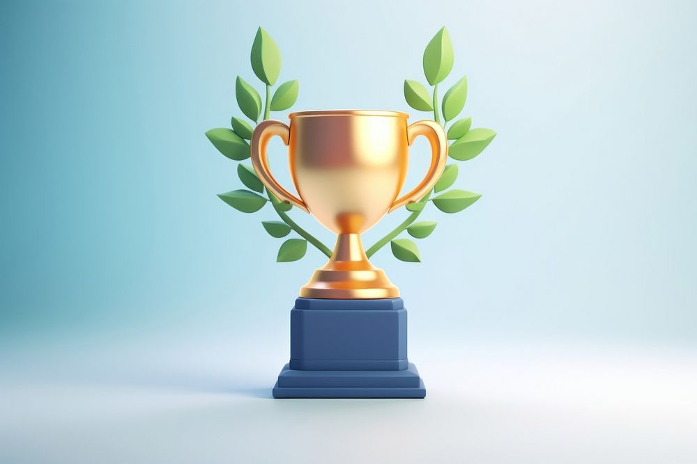 Trophy achievement investment decoration. AI generated Image by rawpixel.