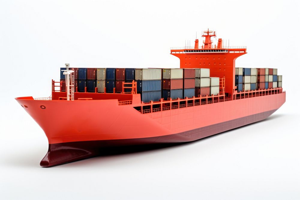 Ship watercraft container vehicle. AI generated Image by rawpixel.