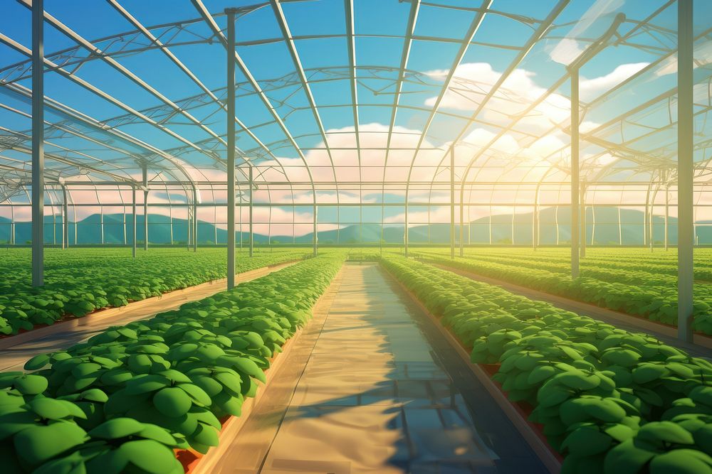 Greenhouse agriculture gardening outdoors. AI generated Image by rawpixel.
