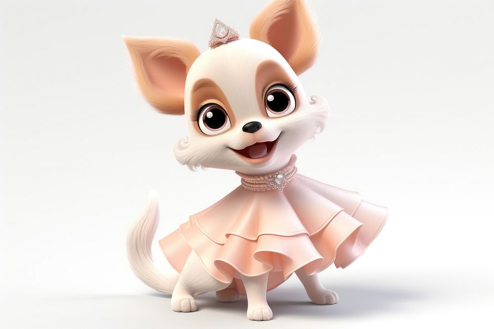 Chihuahua figurine cartoon cute. AI generated Image by rawpixel.