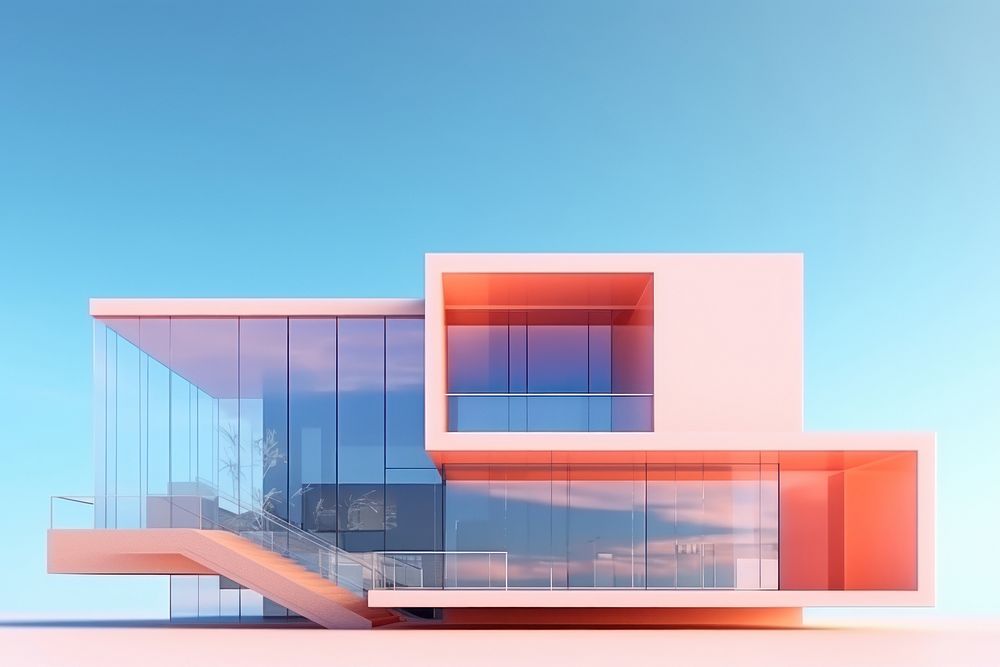 Architecture building house outdoors. AI generated Image by rawpixel.