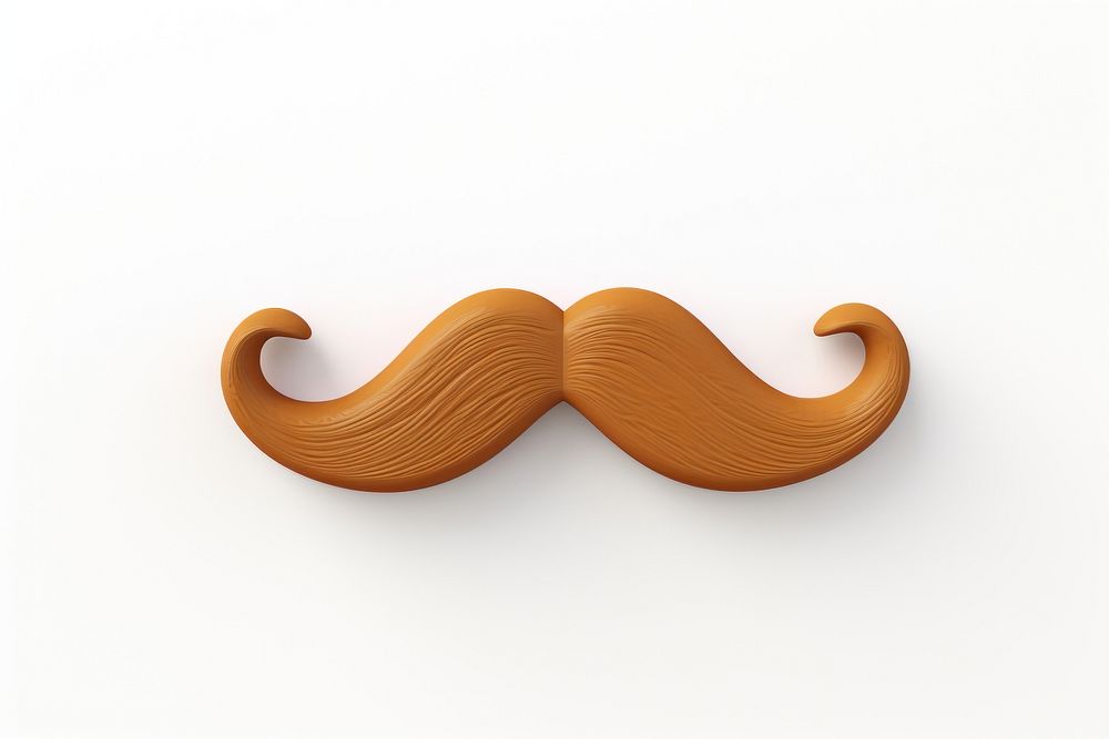 Mustache white background simplicity moustache. AI generated Image by rawpixel.
