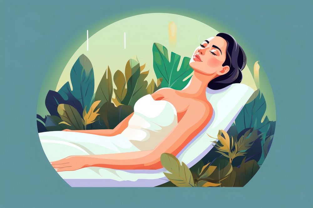 Adult woman spa comfortable. AI generated Image by rawpixel.