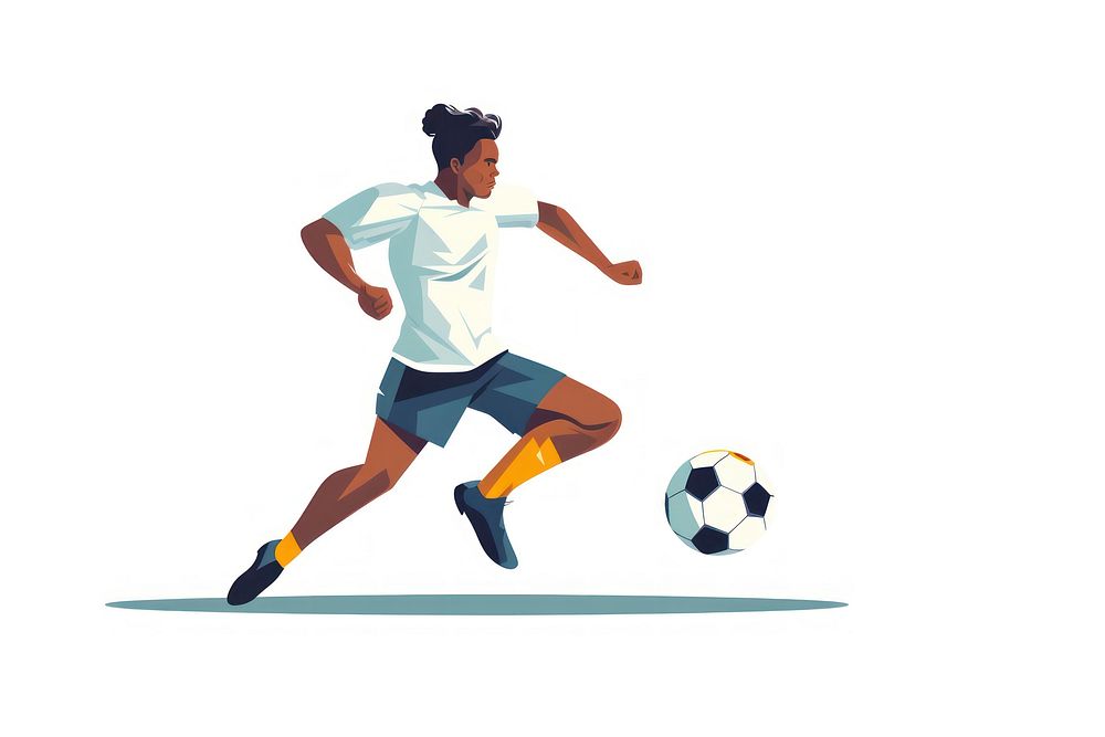 Football kicking sports player. AI generated Image by rawpixel.