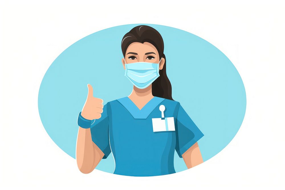Adult nurse stethoscope protection. AI generated Image by rawpixel.
