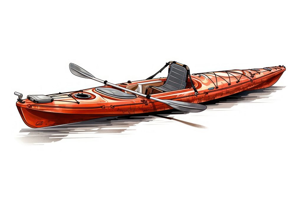 Kayak vehicle rowboat canoe. AI generated Image by rawpixel.