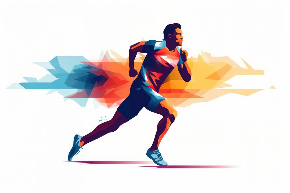 Running jogging speed adult. AI generated Image by rawpixel.