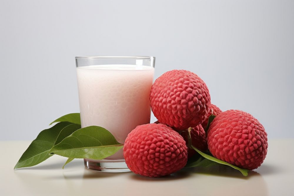 Raspberry smoothie fruit plant. AI generated Image by rawpixel.
