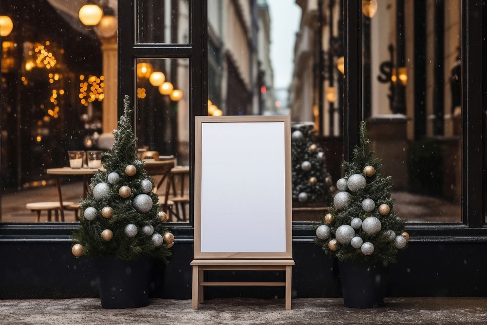 Christmas outdoors lighting day. AI generated Image by rawpixel.