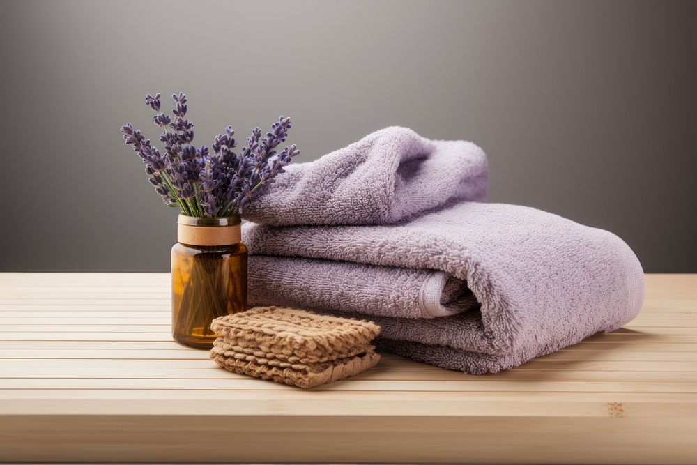 Towel lavender simplicity furniture. 