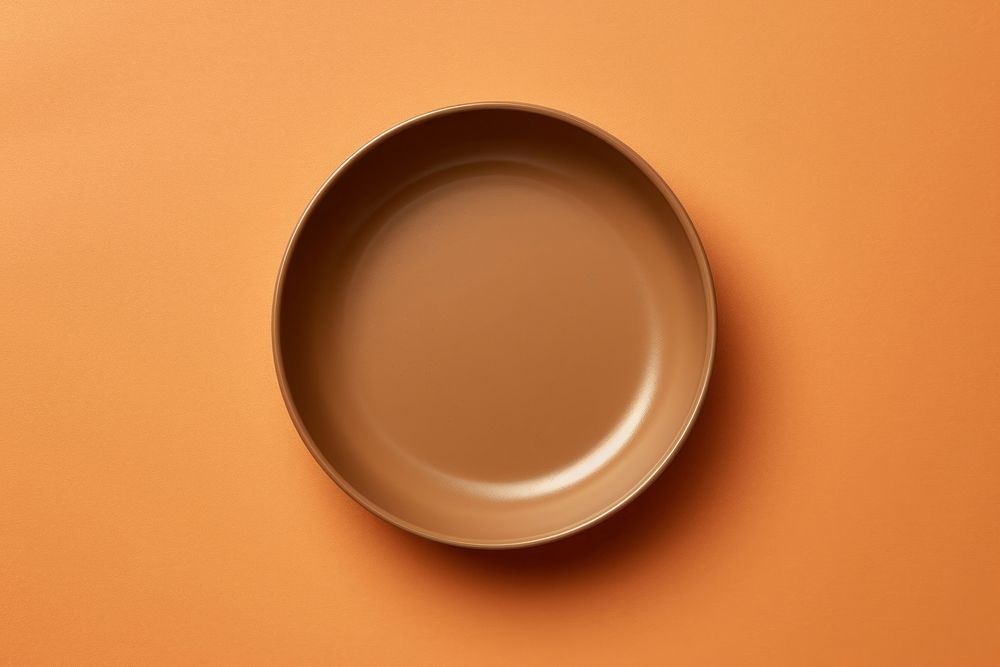 Plate brown food dish. AI generated Image by rawpixel.