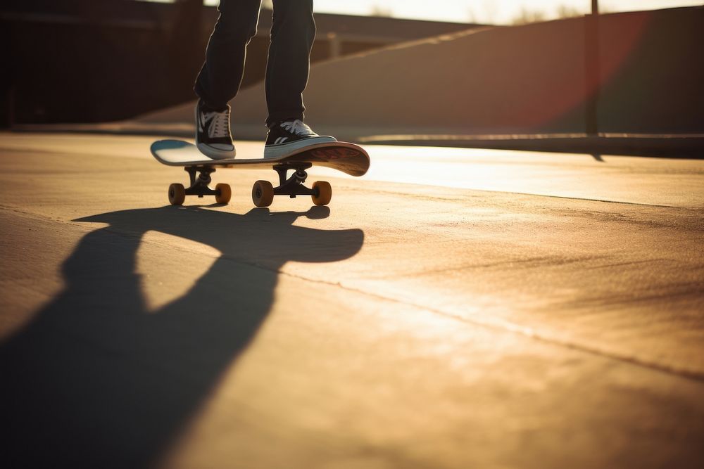 Skateboard light day skateboarding. AI generated Image by rawpixel.