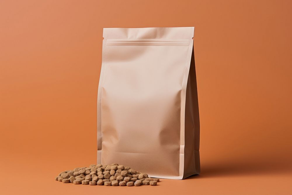 Brown food bag ingredient. AI generated Image by rawpixel.