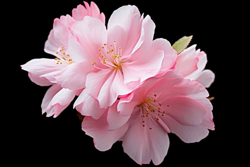 Pink Flowering Almond flower blossom petal. AI generated Image by rawpixel.