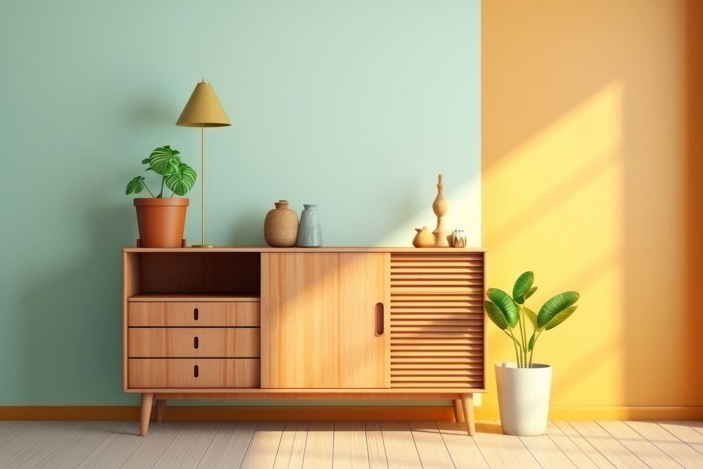 Furniture cabinet room architecture. 