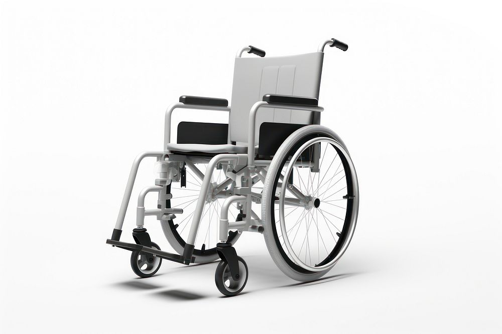 Wheelchair vehicle white background transportation. AI generated Image by rawpixel.