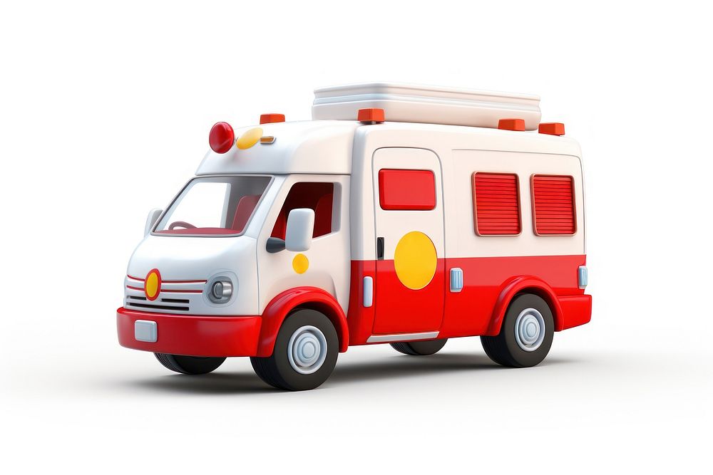 Ambulance vehicle van bus. AI generated Image by rawpixel.