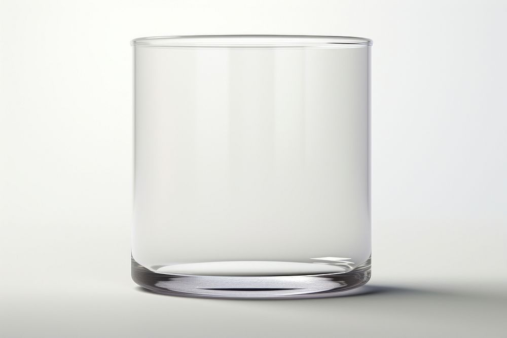 Cylinder glass vase white background. AI generated Image by rawpixel.