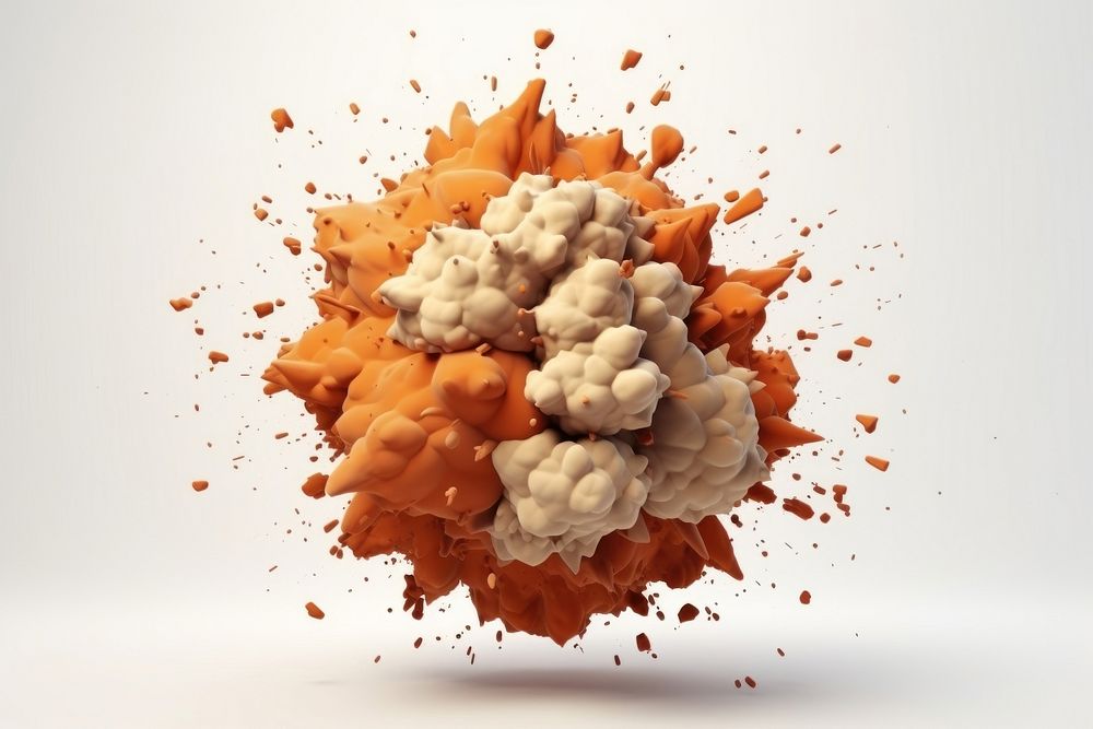 Cauliflower food splattered explosion. AI generated Image by rawpixel.