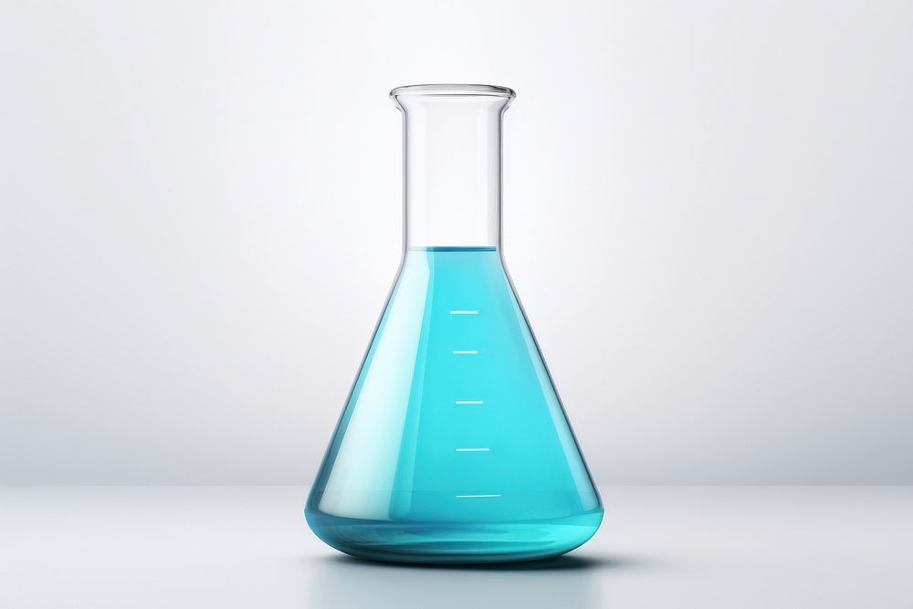 Bottle white background biotechnology biochemistry. AI generated Image by rawpixel.