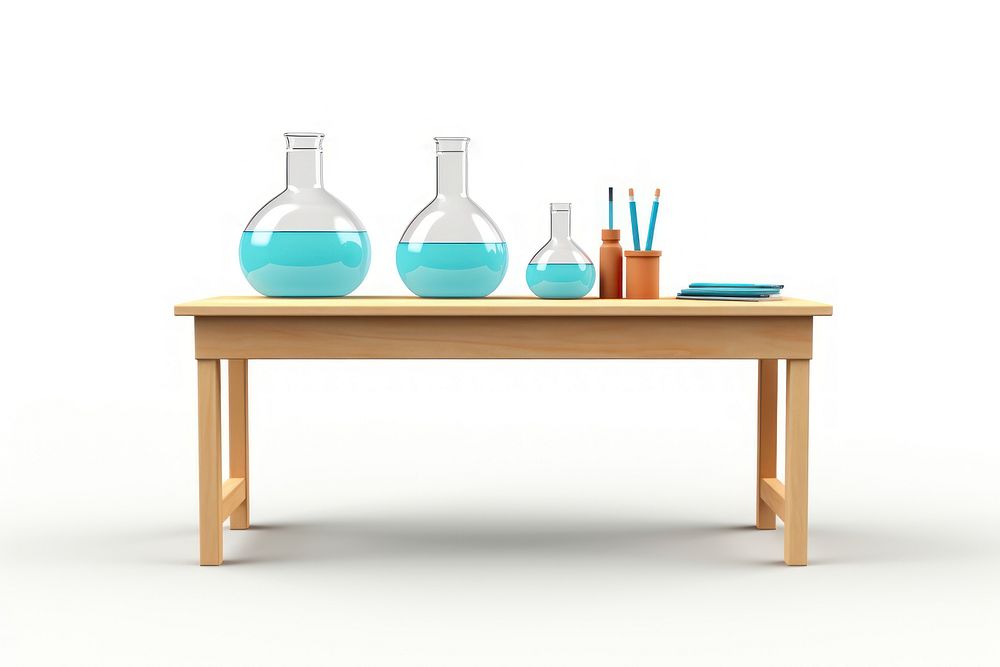 Table furniture bottle glass. AI generated Image by rawpixel.