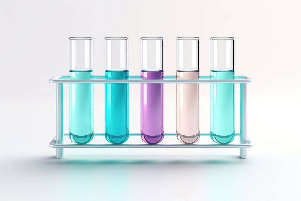 White background biotechnology biochemistry laboratory. AI generated Image by rawpixel.
