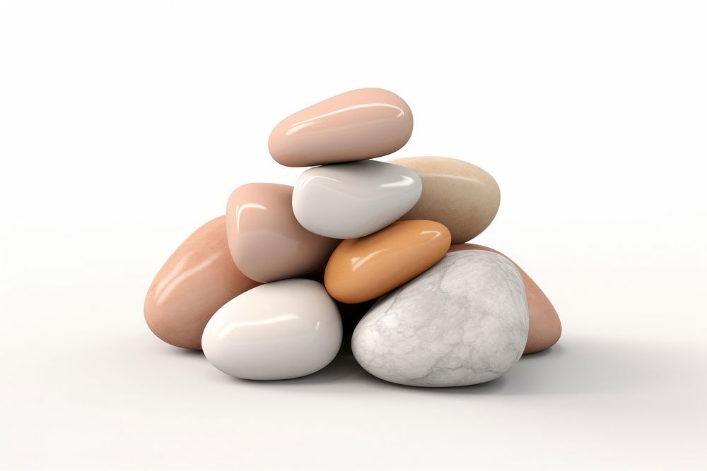 Pebble stone pill rock. AI generated Image by rawpixel.