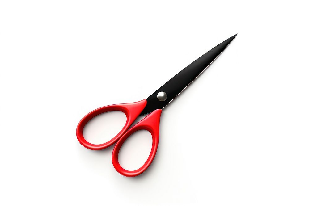 Scissors red white background equipment. AI generated Image by rawpixel.