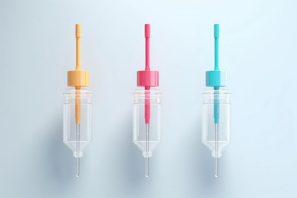 Syringe toothbrush laboratory variation. AI generated Image by rawpixel.