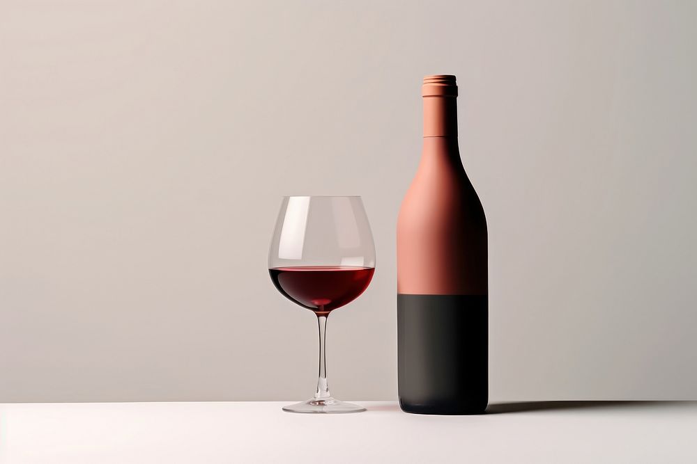 Bottle glass wine drink. 