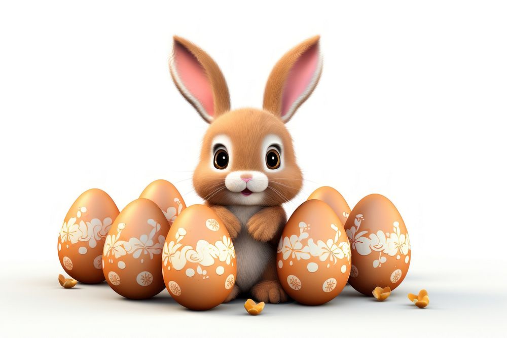 Egg animal mammal easter. AI generated Image by rawpixel.
