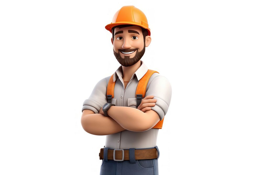 Cartoon hardhat helmet adult. AI | Free Photo Illustration - rawpixel