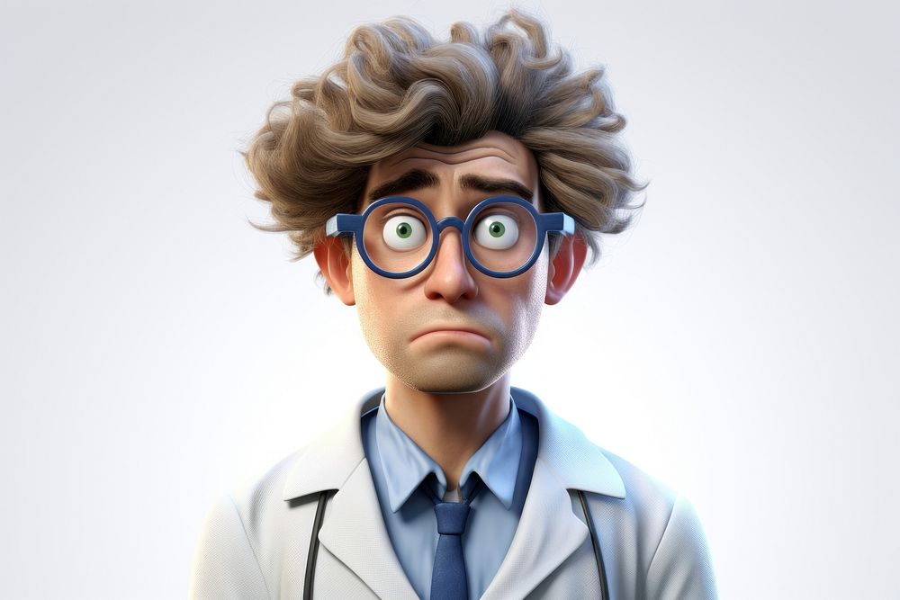 Portrait glasses cartoon adult. AI generated Image by rawpixel.