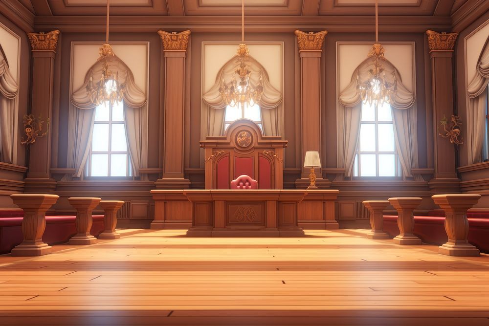 Furniture chair court room. AI generated Image by rawpixel.