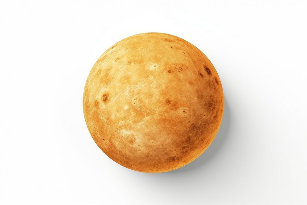 Sphere bread food white background. AI generated Image by rawpixel.
