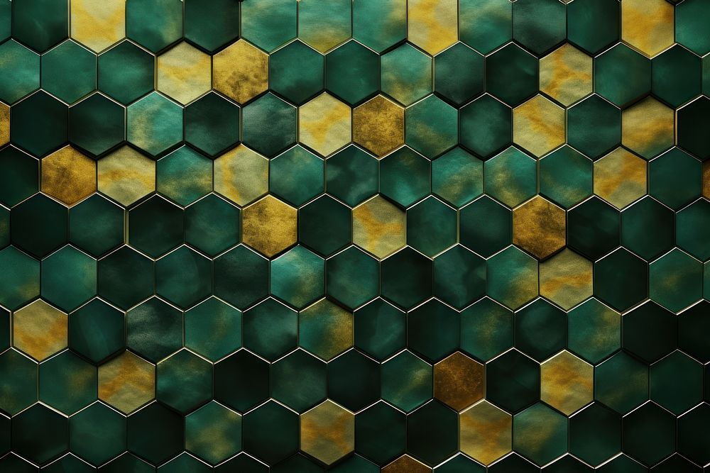 Pattern hexagon texture tile. AI generated Image by rawpixel.