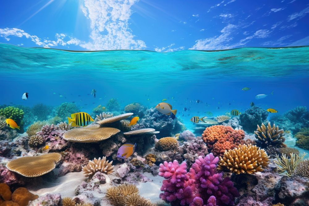 Underwater ocean outdoors nature. 