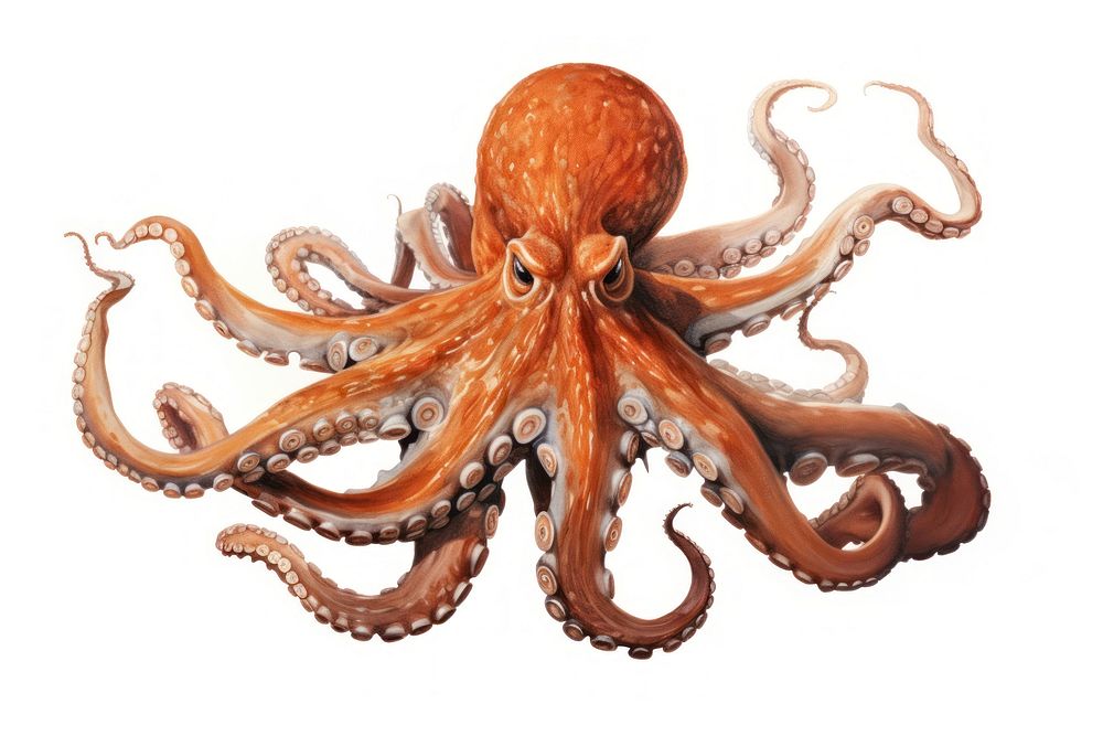 Octopus animal wildlife marine. AI generated Image by rawpixel.