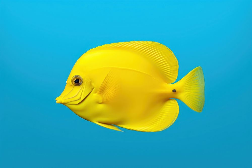 Fish animal yellow marine. AI generated Image by rawpixel.