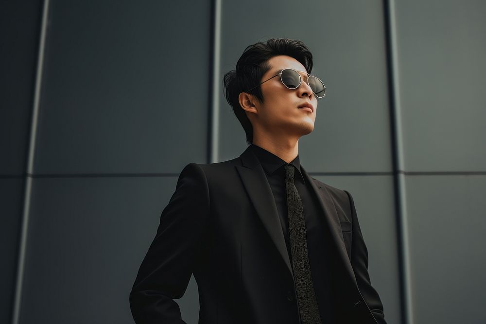 Sunglasses adult suit men. AI generated Image by rawpixel.