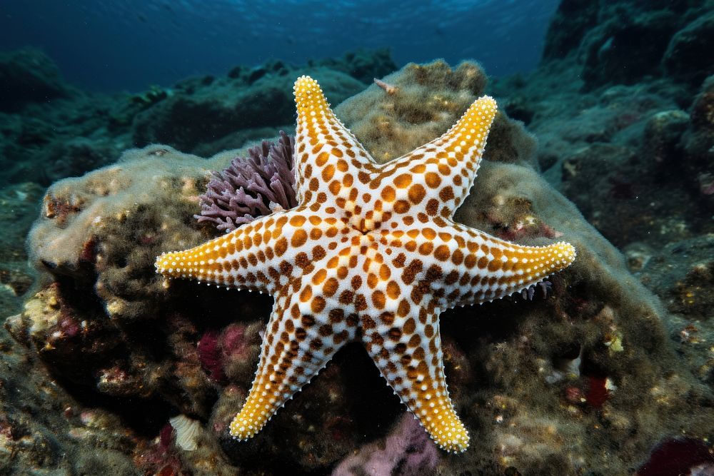 Starfish outdoors animal nature. AI generated Image by rawpixel.