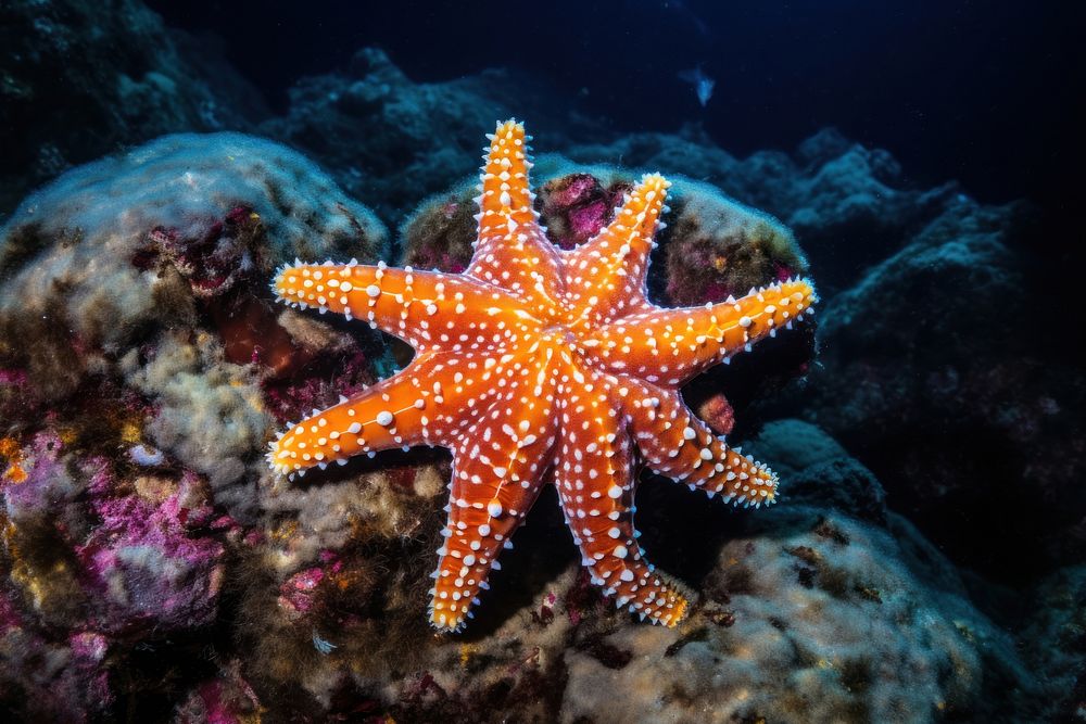 Starfish outdoors animal nature. AI generated Image by rawpixel.