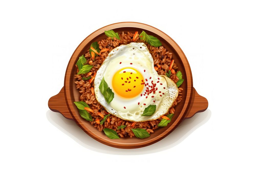 Food egg plate fried. AI generated Image by rawpixel.