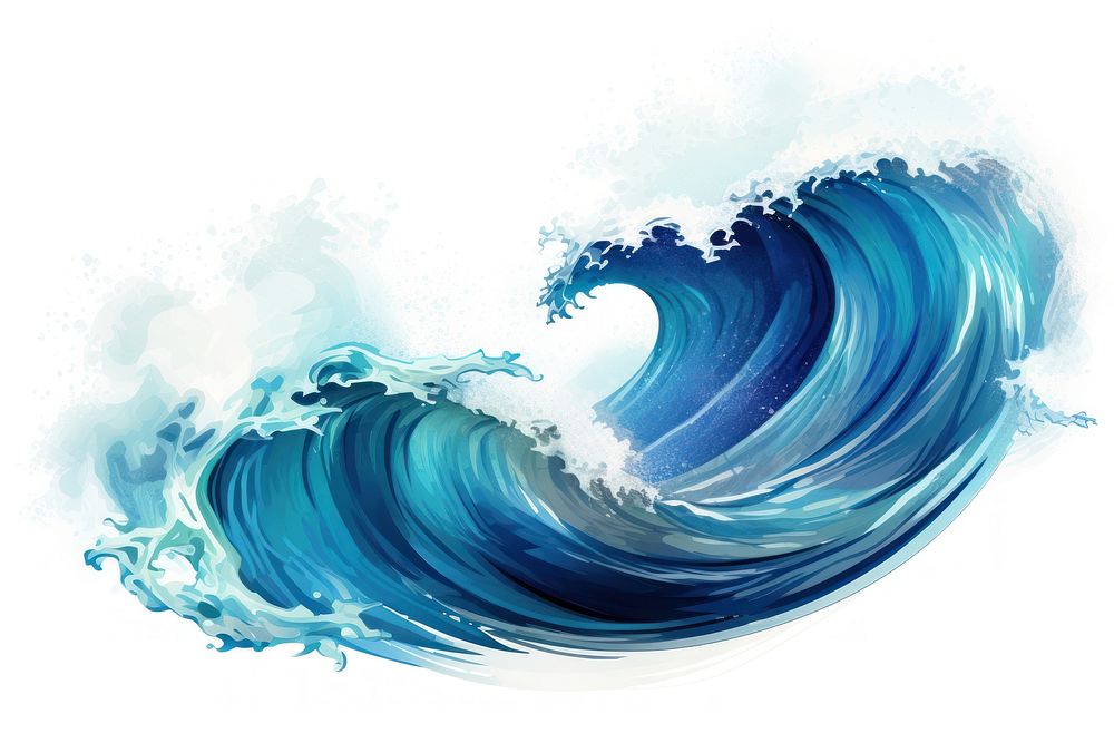 Nature sports ocean wave. AI generated Image by rawpixel.