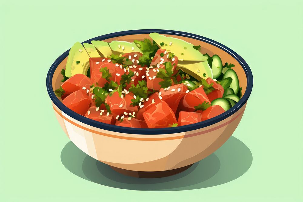 Bowl food meal vegetable. AI generated Image by rawpixel.