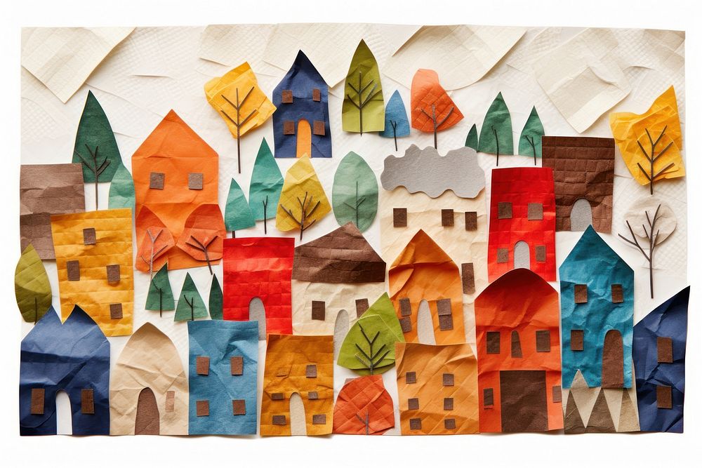 Community collage paper craft.